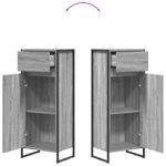 Casa si Gradina - Mobilier - Mobilier baie - Corpuri baie - Dulap de Baie cu usa Gri Sonoma 40 x 30 x 100 cm Lemn compozit - Infinity.ro