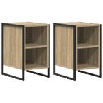Casa si Gradina - Mobilier - Comode si corpuri - Noptiere - Noptiera 2 pcs Sonoma 39.5 x 30 x 50 cm Lemn compozit - Infinity.ro