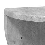 Casa si Gradina - Mobilier - Biblioteci si rafturi - Rafturi - Raft de perete Pe perete 2 pcs Gri din beton 38 x 19 x 19 cm - Infinity.ro