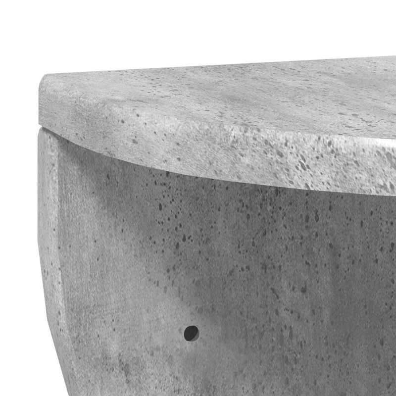 Casa si Gradina - Mobilier - Biblioteci si rafturi - Rafturi - Raft de perete Pe perete 2 pcs Gri din beton 38 x 19 x 19 cm - Infinity.ro
