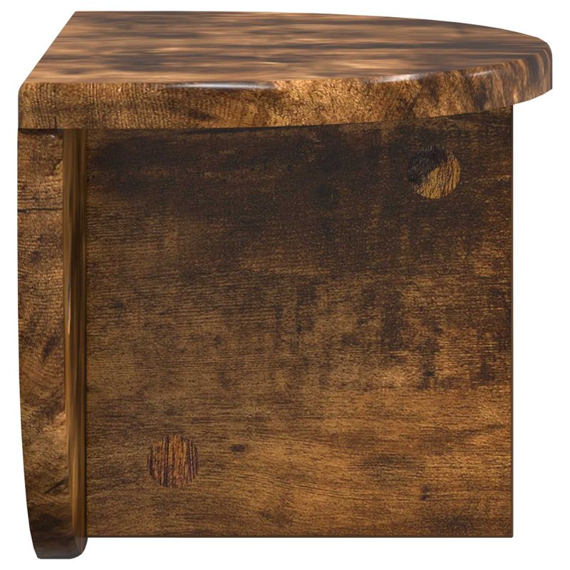 Casa si Gradina - Mobilier - Biblioteci si rafturi - Rafturi - Raft de perete Pe perete 2 pcs Stejar fumuriu 38 x 19 x 19 cm - Infinity.ro