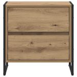 Casa si Gradina - Mobilier - Comode si corpuri - Noptiere - Noptiera 2 pcs Stejar artizanal 50 x 39.5 x 50 cm Lemn compozit - Infinity.ro