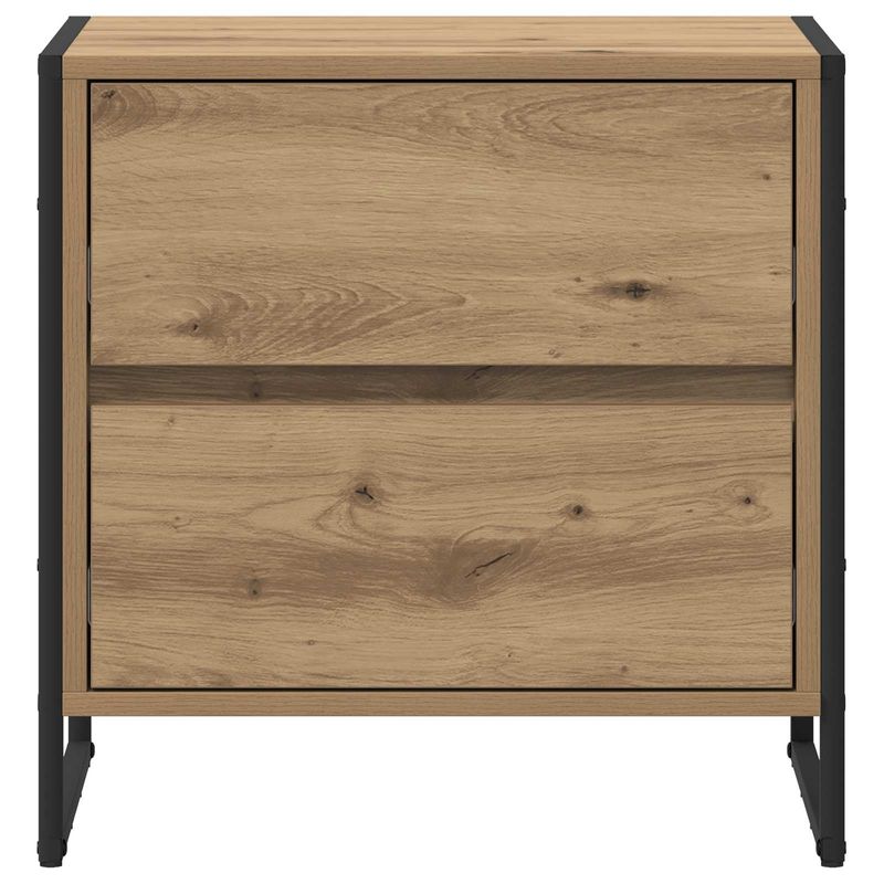 Casa si Gradina - Mobilier - Comode si corpuri - Noptiere - Noptiera 2 pcs Stejar artizanal 50 x 39.5 x 50 cm Lemn compozit - Infinity.ro