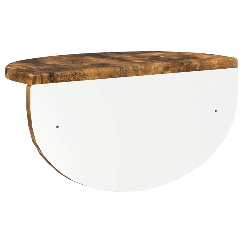 Casa si Gradina - Mobilier - Biblioteci si rafturi - Rafturi - Raft de perete Pe perete 2 pcs Stejar fumuriu 38 x 19 x 19 cm - Infinity.ro