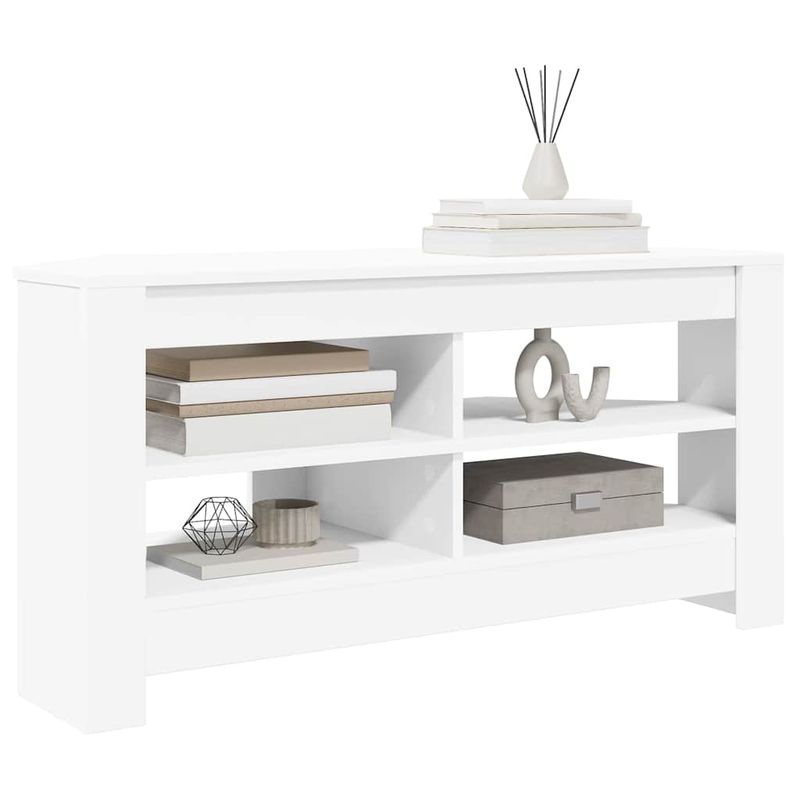 Casa si Gradina - Mobilier - Comode si corpuri - Comode - DulapdecoltpentruTV Alb 102 x 40,5 x 45 cm Lemn compozit - Infinity.ro