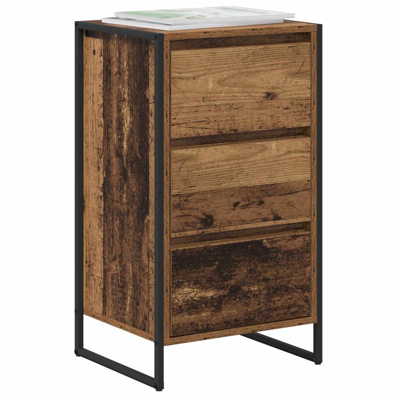 Casa si Gradina - Mobilier - Comode si corpuri - Comode - Bufet cu sertar Lemn Vechi 42 x 36 x 75.5 cm Lemn compozit - Infinity.ro