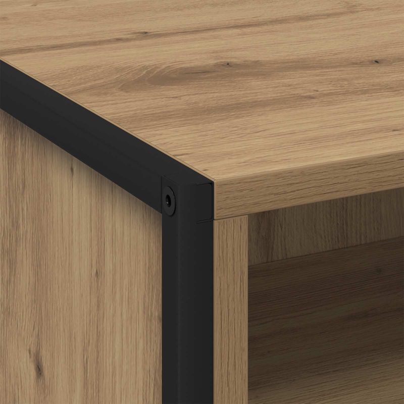 Casa si Gradina - Mobilier - Comode si corpuri - Noptiere - Noptiera Stejar artizanal 50 x 39,5 x 50 cm Lemn compozit - Infinity.ro