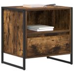 Casa si Gradina - Mobilier - Comode si corpuri - Noptiere - Noptiera 2 pcs Stejar fumuriu 50 x 39,5 x 50 cm Lemn compozit - Infinity.ro