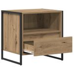 Casa si Gradina - Mobilier - Comode si corpuri - Noptiere - Noptiera Stejar artizanal 50 x 39,5 x 50 cm Lemn compozit - Infinity.ro