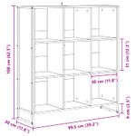 Casa si Gradina - Mobilier - Biblioteci si rafturi - Biblioteci - Dulap pentru carti Stejar fumuriu 99.5 x 30 x 108.5 cm - Infinity.ro