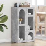 Casa si Gradina - Mobilier - Comode si corpuri - Comode - Bufet Gri din beton 59 x 35 x 100,5 cm Lemn compozit - Infinity.ro
