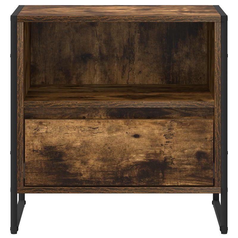 Casa si Gradina - Mobilier - Comode si corpuri - Noptiere - Noptiera 2 pcs Stejar fumuriu 50 x 39,5 x 50 cm Lemn compozit - Infinity.ro