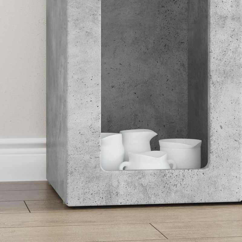 Casa si Gradina - Mobilier - Comode si corpuri - Comode - Bufet Gri din beton 59 x 35 x 100,5 cm Lemn compozit - Infinity.ro