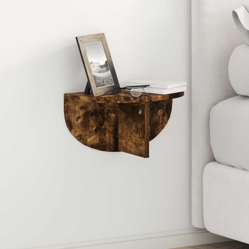 Casa si Gradina - Mobilier - Biblioteci si rafturi - Rafturi - Raft de perete Stejar fumuriu 38 x 19 x 19 cm Lemn compozit - Infinity.ro