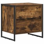 Casa si Gradina - Mobilier - Comode si corpuri - Noptiere - Noptiera Stejar fumuriu 50 x 39.5 x 50 cm Lemn compozit - Infinity.ro