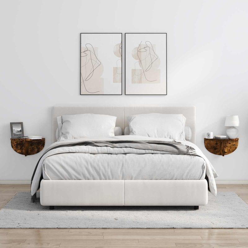 Casa si Gradina - Mobilier - Biblioteci si rafturi - Rafturi - Raft de perete Stejar fumuriu 38 x 19 x 19 cm Lemn compozit - Infinity.ro