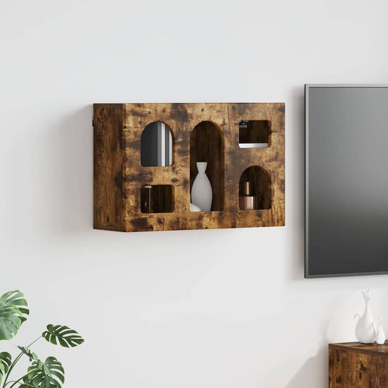 Casa si Gradina - Mobilier - Dulapuri si sifoniere - Dulapuri - Dulap suspendat Stejar fumuriu 60 x 20 x 40 cm Lemn compozit - Infinity.ro