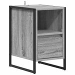 Casa si Gradina - Mobilier - Comode si corpuri - Noptiere - Noptiera cu sertar Gri Sonoma 39,5 x 30 x 50 cm Lemn compozit - Infinity.ro