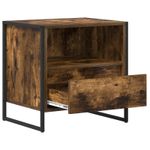 Casa si Gradina - Mobilier - Comode si corpuri - Noptiere - Noptiera 2 pcs Stejar fumuriu 50 x 39,5 x 50 cm Lemn compozit - Infinity.ro