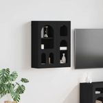 Casa si Gradina - Mobilier - Dulapuri si sifoniere - Dulapuri - Dulap suspendat cu raft Negru 59 x 20 x 71.5 cm Lemn compozit - Infinity.ro