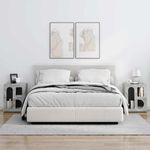 Casa si Gradina - Mobilier - Comode si corpuri - Noptiere - Noptiera 2 pcs Gri din beton 40 x 35 x 50 cm Lemn compozit - Infinity.ro