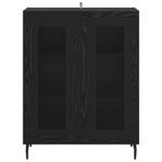 Casa si Gradina - Mobilier - Comode si corpuri - Comode - Bufet Stejar Negru 69,5 x 34 x 90 cm Lemn compozit - Infinity.ro