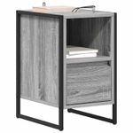 Casa si Gradina - Mobilier - Comode si corpuri - Noptiere - Noptiera cu sertar Gri Sonoma 39,5 x 30 x 50 cm Lemn compozit - Infinity.ro
