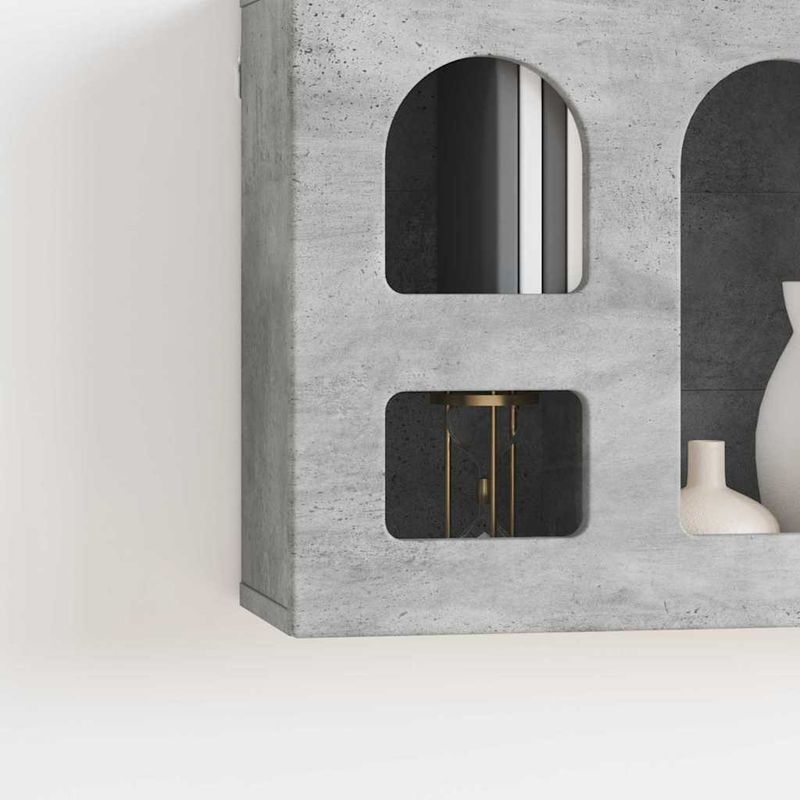 Casa si Gradina - Mobilier - Dulapuri si sifoniere - Dulapuri - Dulap suspendat Gri din beton 60 x 20 x 40 cm Lemn compozit - Infinity.ro