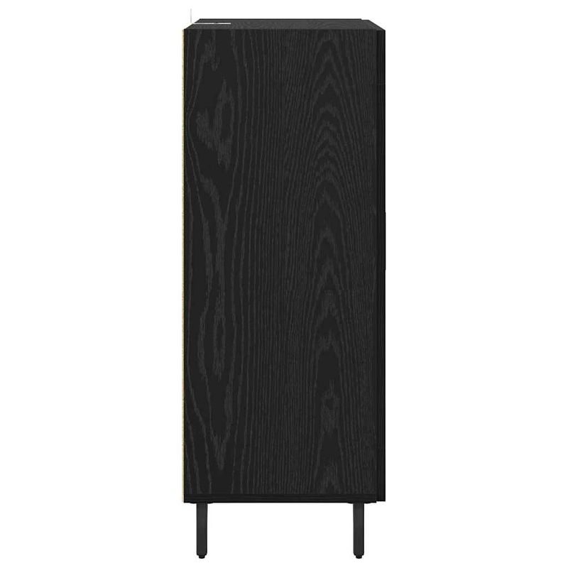 Casa si Gradina - Mobilier - Comode si corpuri - Comode - Bufet Stejar Negru 69,5 x 34 x 90 cm Lemn compozit - Infinity.ro