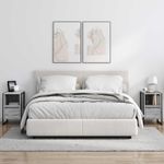 Casa si Gradina - Mobilier - Comode si corpuri - Noptiere - Noptiera cu sertar Gri Sonoma 39,5 x 30 x 50 cm Lemn compozit - Infinity.ro