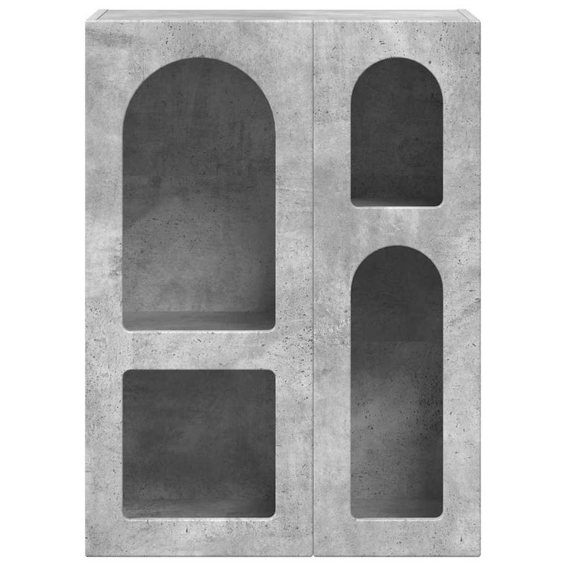 Casa si Gradina - Mobilier - Comode si corpuri - Comode - Bufet Gri din beton 59 x 35 x 80.5 cm Lemn compozit - Infinity.ro