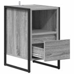 Casa si Gradina - Mobilier - Comode si corpuri - Noptiere - Noptiera cu sertar Gri Sonoma 39,5 x 30 x 50 cm Lemn compozit - Infinity.ro