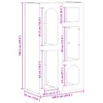 Casa si Gradina - Mobilier - Comode si corpuri - Comode - Bufet Gri din beton 59 x 35 x 100,5 cm Lemn compozit - Infinity.ro