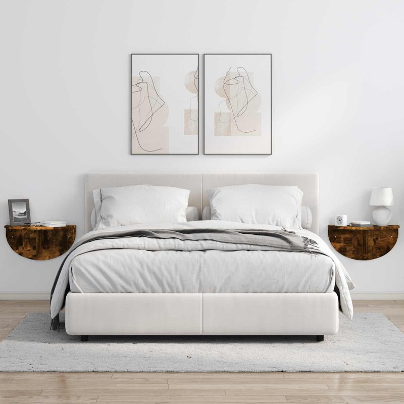 Casa si Gradina - Mobilier - Biblioteci si rafturi - Rafturi - Raft de perete Stejar fumuriu 38 x 19 x 19 cm Lemn compozit - Infinity.ro