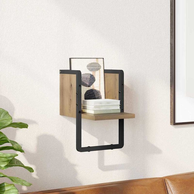 Casa si Gradina - Mobilier - Biblioteci si rafturi - Rafturi - Raft de perete Stejar artizanal 20 x 25 x 30 cm Lemn compozit - Infinity.ro