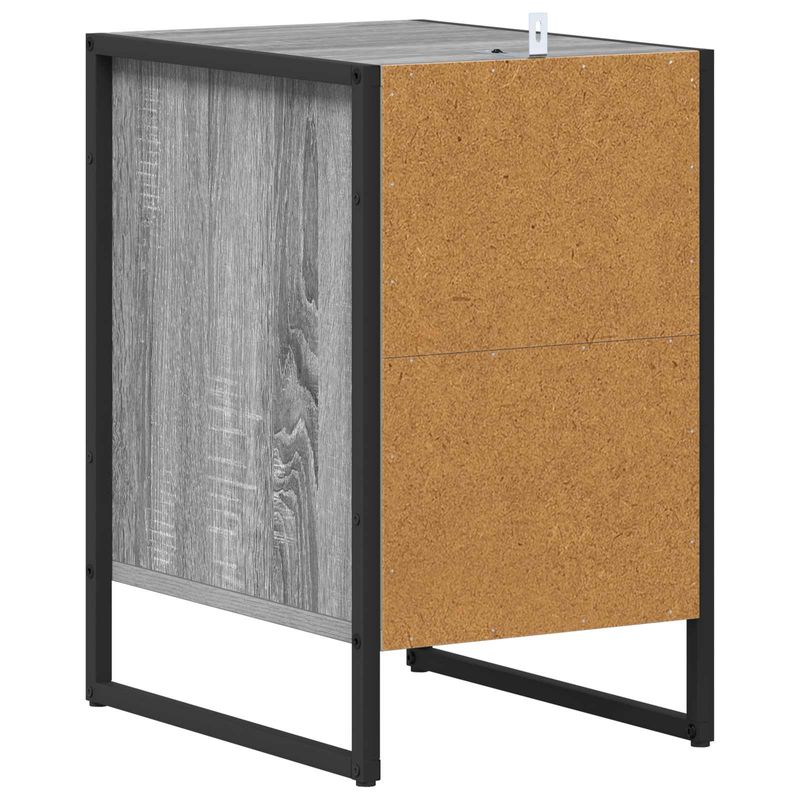 Casa si Gradina - Mobilier - Comode si corpuri - Noptiere - Noptiera cu sertar Gri Sonoma 39,5 x 30 x 50 cm Lemn compozit - Infinity.ro