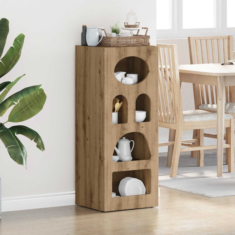 Casa si Gradina - Mobilier - Comode si corpuri - Comode - Bufet Stejar Artizanal 40 x 35 x 100,5 cm Lemn compozit - Infinity.ro