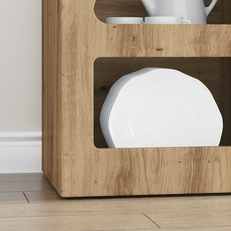 Casa si Gradina - Mobilier - Comode si corpuri - Comode - Bufet Stejar Artizanal 40 x 35 x 100,5 cm Lemn compozit - Infinity.ro