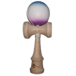 Jucarii, Copii si Bebe - Jucarii si jocuri - Jucarii & jocuri educative - Jucarii interactive - Kendama profesionala din lemn de fag 18 cm, 160 g cu bila 80 g, vopsea aderenta mata, design Blue–Purple Gradient - Infinity.ro