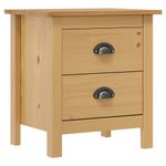 Casa si Gradina - Mobilier - Comode si corpuri - Noptiere - Noptiere Hill, 2 buc., 46x35x49,5 cm, lemn masiv de pin - Infinity.ro