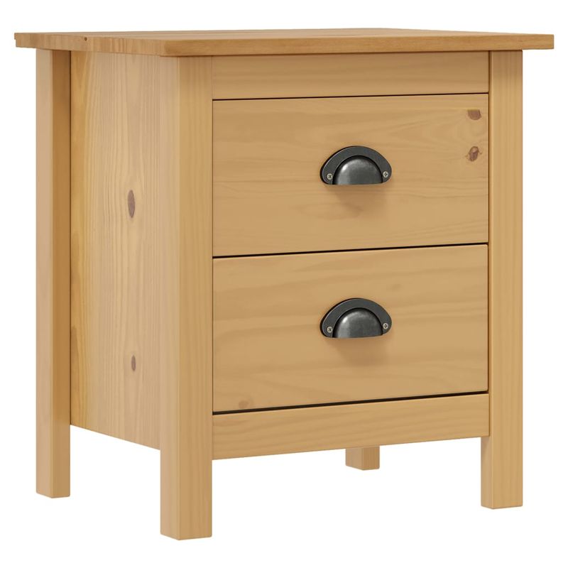 Casa si Gradina - Mobilier - Comode si corpuri - Noptiere - Noptiere Hill, 2 buc., 46x35x49,5 cm, lemn masiv de pin - Infinity.ro