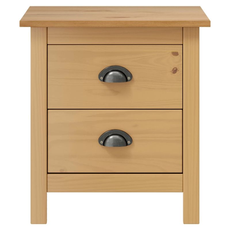 Casa si Gradina - Mobilier - Comode si corpuri - Noptiere - Noptiere Hill, 2 buc., 46x35x49,5 cm, lemn masiv de pin - Infinity.ro
