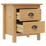 Casa si Gradina - Mobilier - Comode si corpuri - Noptiere - Noptiere Hill, 2 buc., 46x35x49,5 cm, lemn masiv de pin - Infinity.ro
