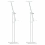 Casa si Gradina - Decoratiuni - Decoratiuni petrecere - Accesorii pentru petrecere - Panouri pentru Targuri 2 pcs Alb 26.5 x 26.5 x 127 cm Fier - Infinity.ro