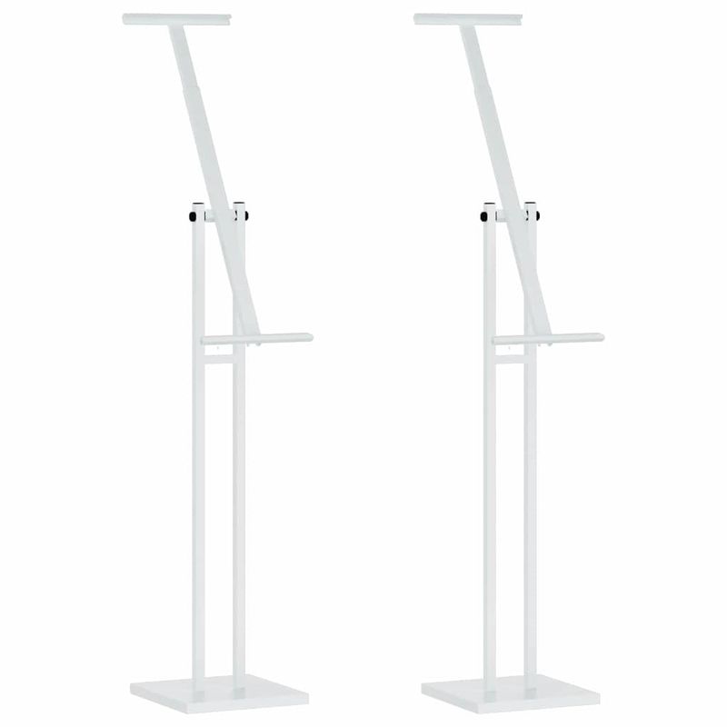Casa si Gradina - Decoratiuni - Decoratiuni petrecere - Accesorii pentru petrecere - Panouri pentru Targuri 2 pcs Alb 26.5 x 26.5 x 127 cm Fier - Infinity.ro