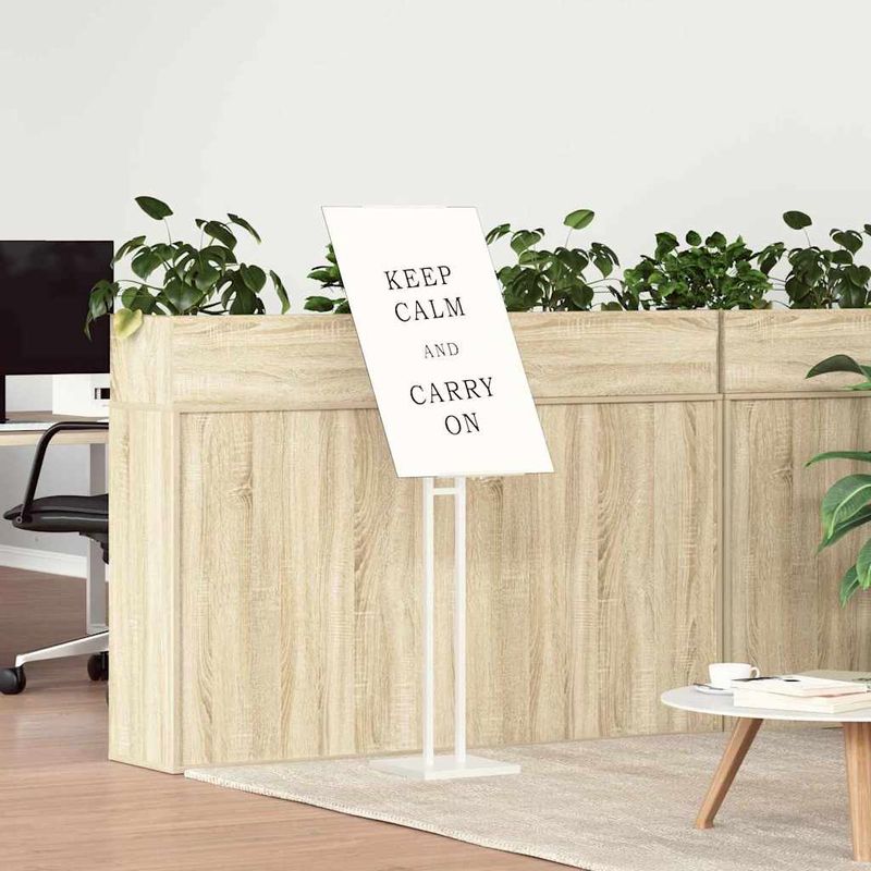 Casa si Gradina - Decoratiuni - Decoratiuni petrecere - Accesorii pentru petrecere - Panouri pentru Targuri 2 pcs Alb 26.5 x 26.5 x 127 cm Fier - Infinity.ro