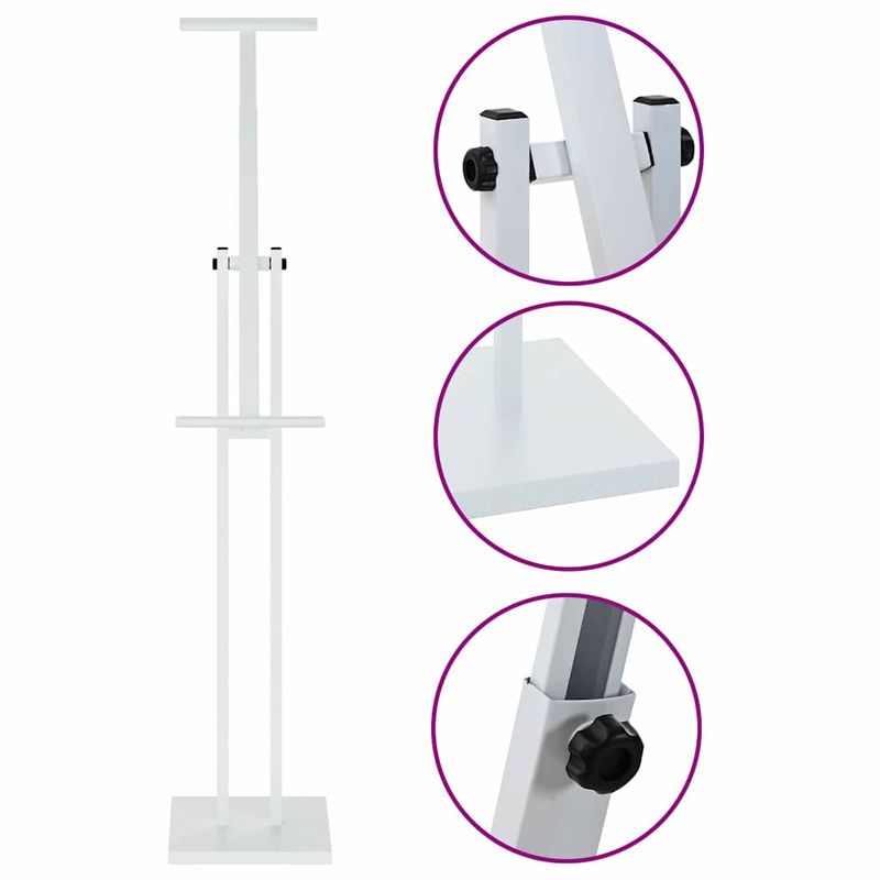 Casa si Gradina - Decoratiuni - Decoratiuni petrecere - Accesorii pentru petrecere - Panouri pentru Targuri 2 pcs Alb 26.5 x 26.5 x 127 cm Fier - Infinity.ro