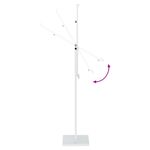 Casa si Gradina - Decoratiuni - Decoratiuni petrecere - Accesorii pentru petrecere - Panouri pentru Targuri 2 pcs Alb 26.5 x 26.5 x 127 cm Fier - Infinity.ro