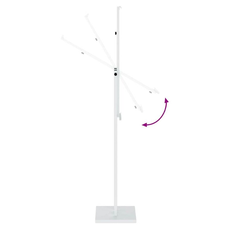 Casa si Gradina - Decoratiuni - Decoratiuni petrecere - Accesorii pentru petrecere - Panouri pentru Targuri 2 pcs Alb 26.5 x 26.5 x 127 cm Fier - Infinity.ro