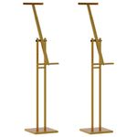 Casa si Gradina - Decoratiuni - Decoratiuni petrecere - Accesorii pentru petrecere - Panouri pentru Targuri 2 pcs Auriu 26.5 x 26.5 x 127 cm Fier - Infinity.ro